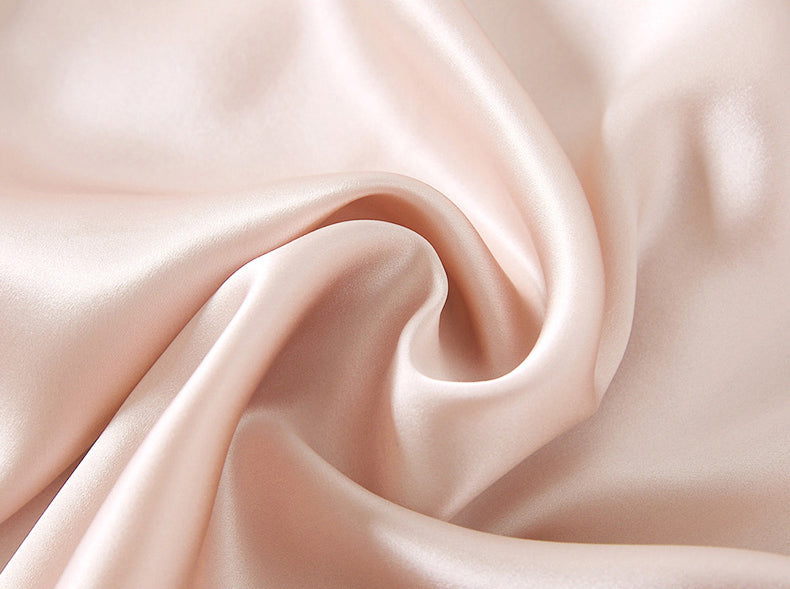 Simple V-Neck Silk Hideyoshi Female High-End Comfortable Solid Color Long-Sleeved Trousers Pajamas Two-Piece Set