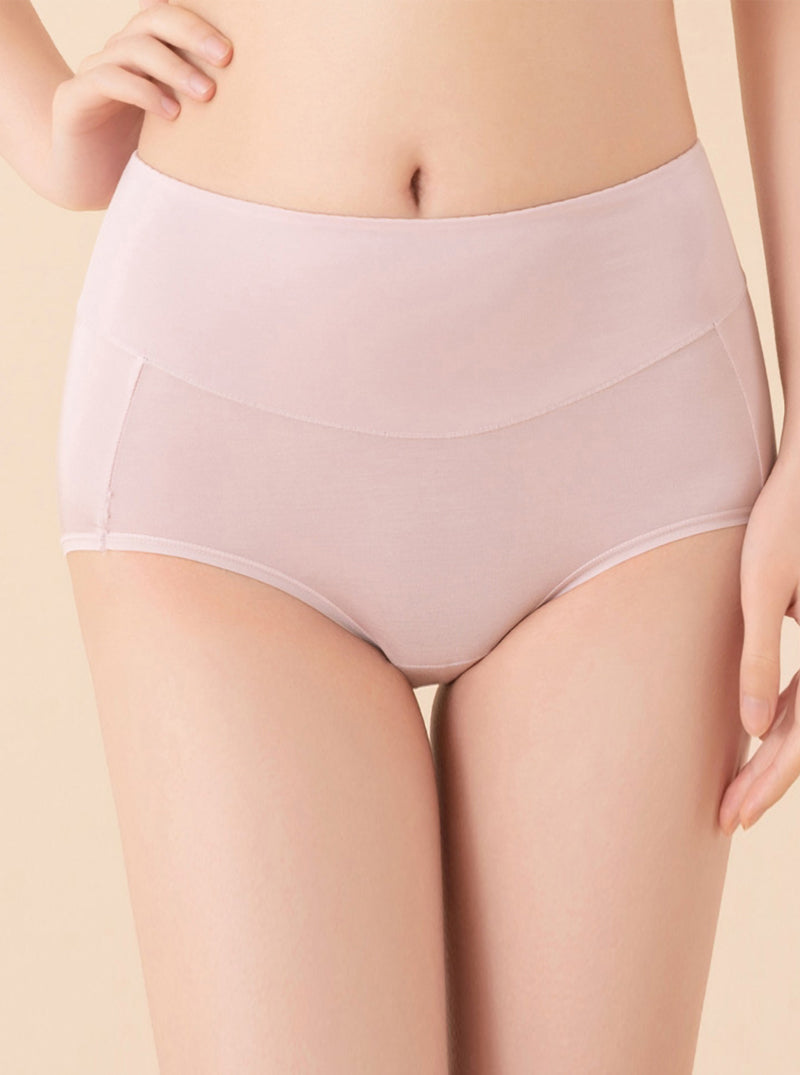 High Waist Hip Lifting Thin Knitted Mulberry Silk Breathable Pure Color Silk Triangle Panties