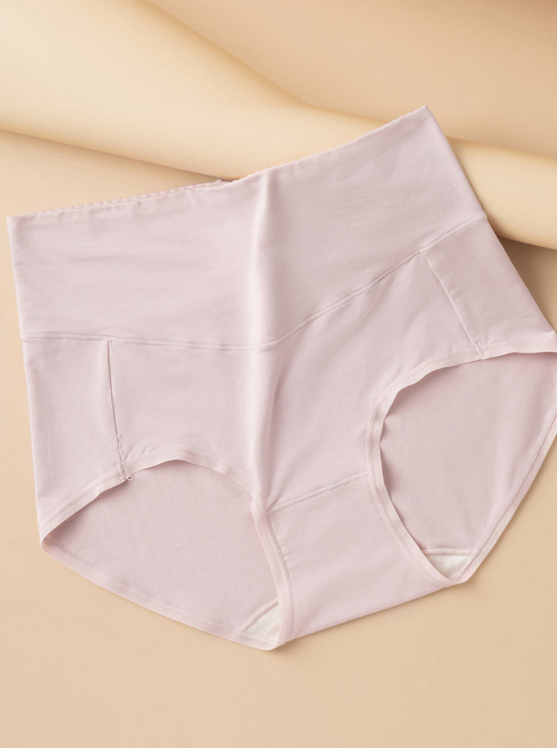 High Waist Hip Lifting Thin Knitted Mulberry Silk Breathable Pure Color Silk Triangle Panties
