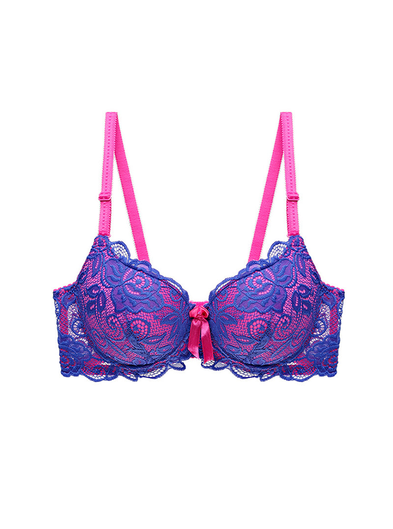 Sexy Lace Thin Breathable Push-Up Good Shaping Wrap Three-Breasted Nylon Versatile Bra