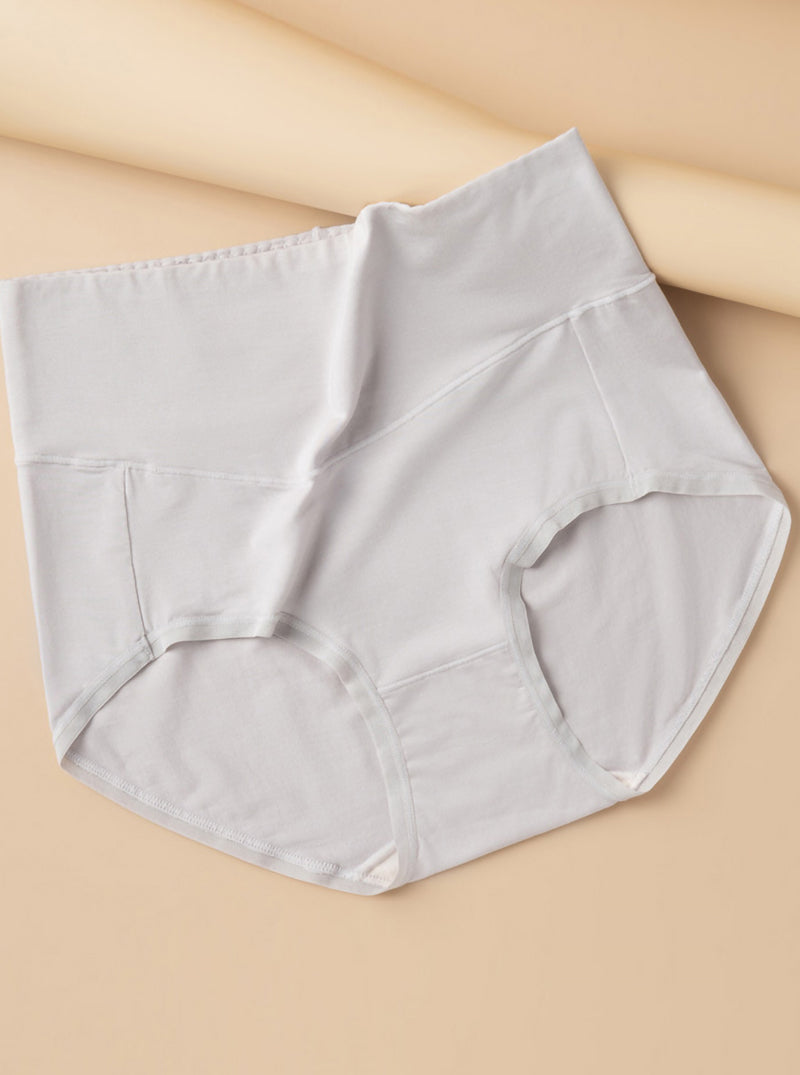 High Waist Hip Lifting Thin Knitted Mulberry Silk Breathable Pure Color Silk Triangle Panties