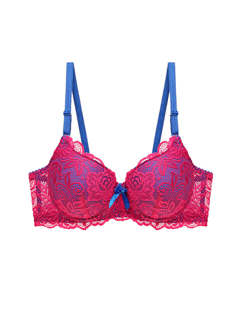 Sexy Lace Thin Breathable Push-Up Good Shaping Wrap Three-Breasted Nylon Versatile Bra
