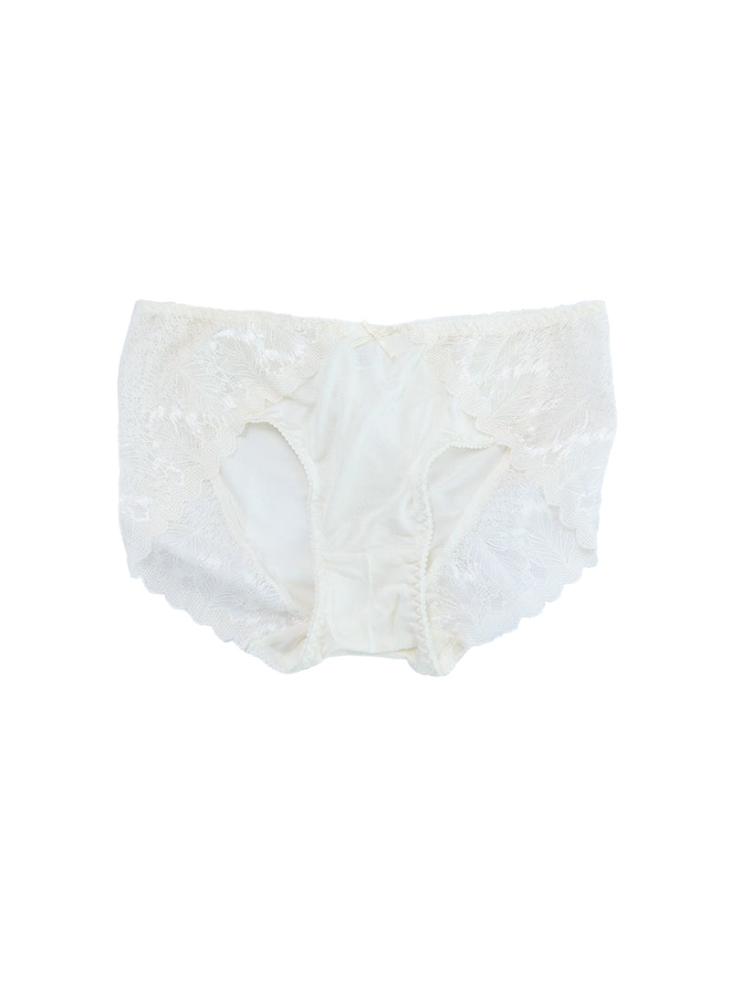 Silk Mid Waist Spring Summer Lace Sexy Comfortable Breathable Hip Cover Solid Color Female Panties