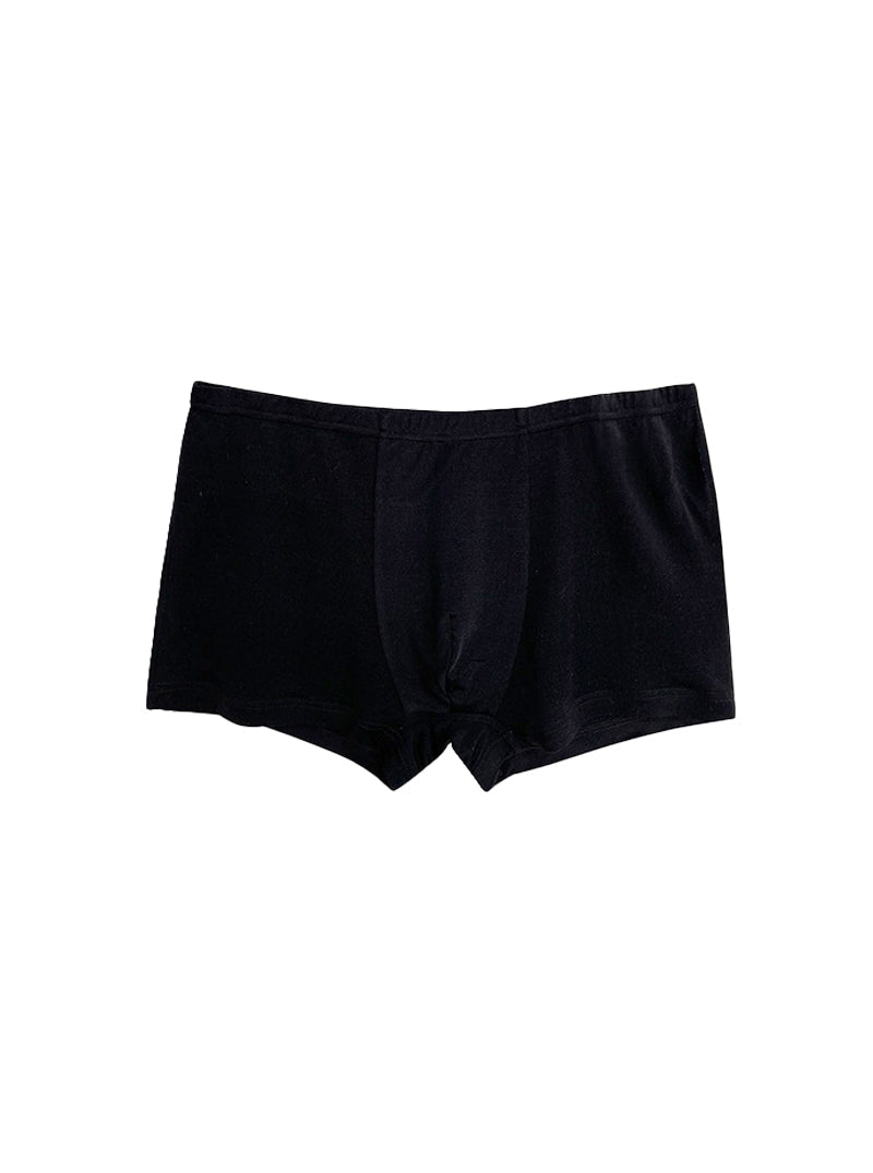 Pure Color Knitted Mulberry Silk Light And Breathable Boys Kids Silk Four-Corner Panties