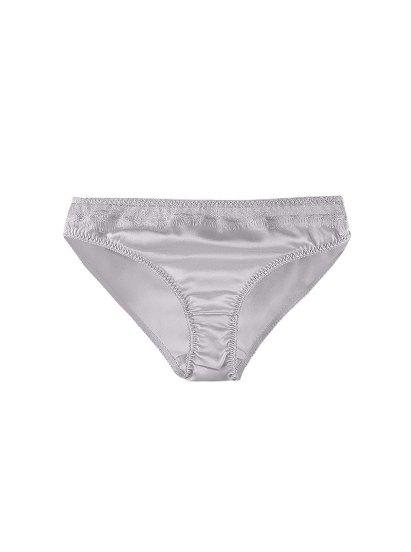 Silk Female Sweet Low Waist Fit Sexy Comfortable Pure Color Lace Panties