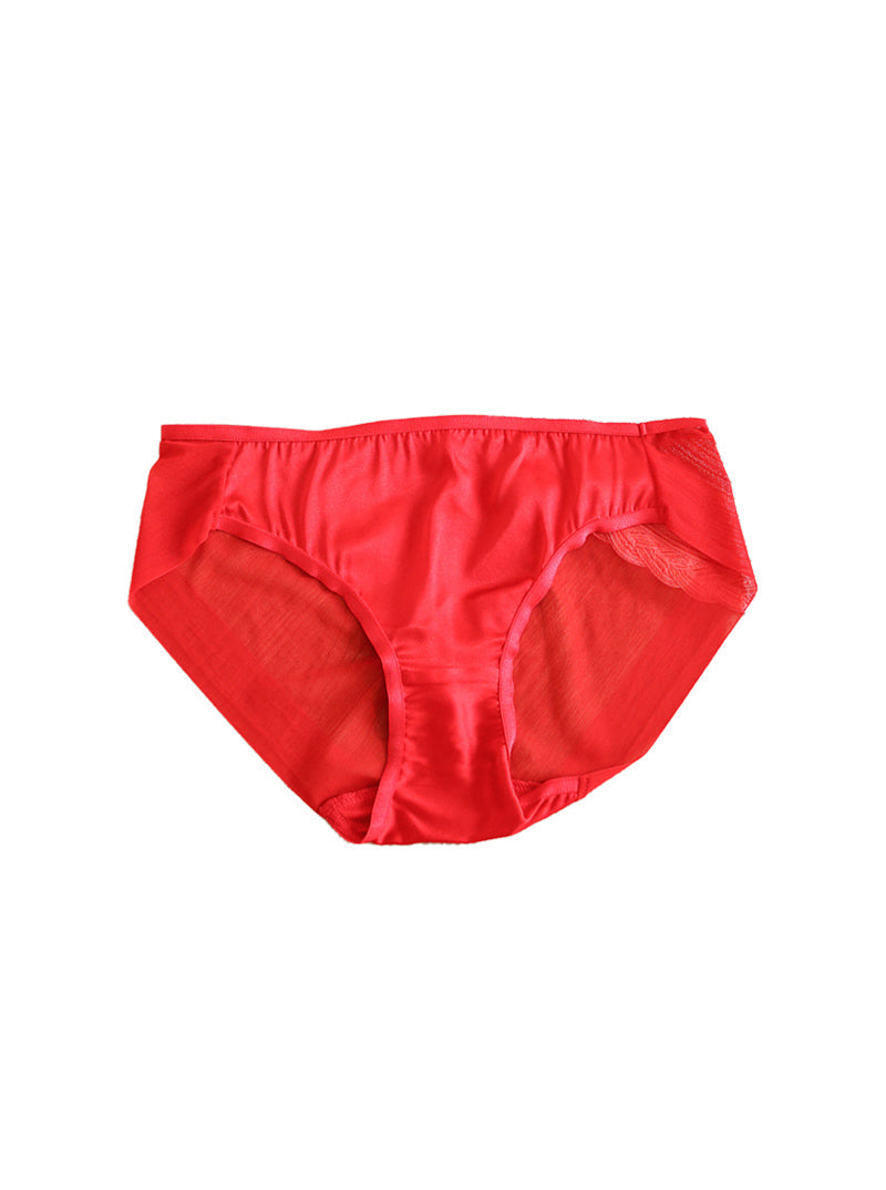Silk Female Mid-Waist Seamless Comfortable Breathable Sexy Comfortable Solid Color Multi-Color Spring And Summer Thin Panties