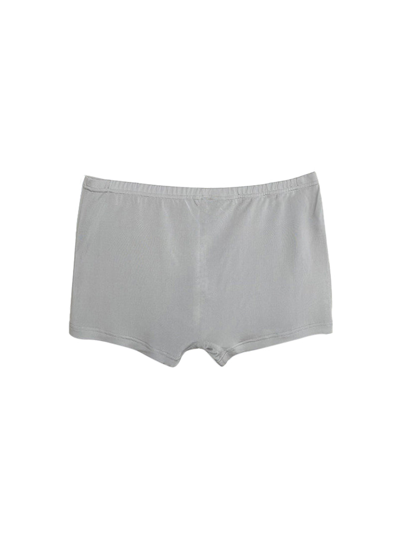 Pure Color Knitted Mulberry Silk Light And Breathable Boys Kids Silk Four-Corner Panties
