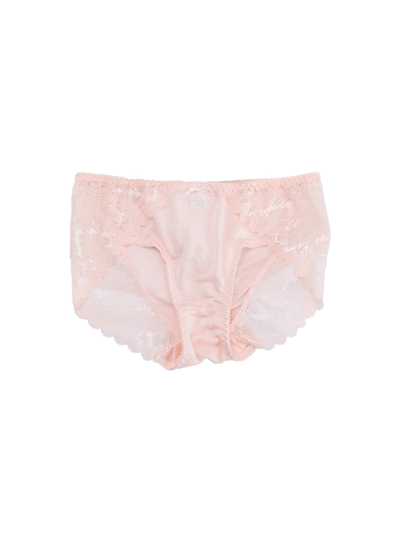 Silk Mid Waist Spring Summer Lace Sexy Comfortable Breathable Hip Cover Solid Color Female Panties