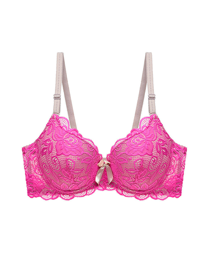 Sexy Lace Thin Breathable Push-Up Good Shaping Wrap Three-Breasted Nylon Versatile Bra