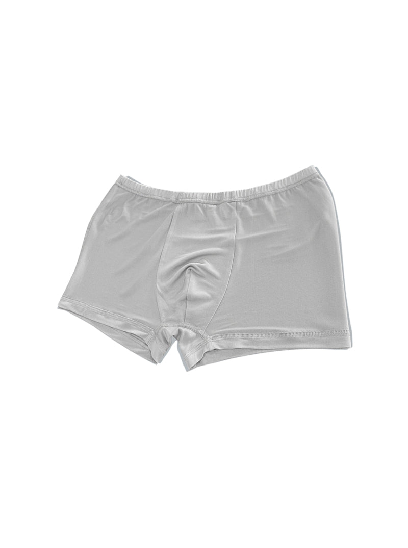 Pure Color Knitted Mulberry Silk Light And Breathable Boys Kids Silk Four-Corner Panties