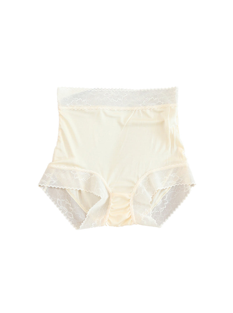 Silk Female Lace Sexy Bag Hip Breathable Simple High Waist Spring And Autumn Solid Color Panties