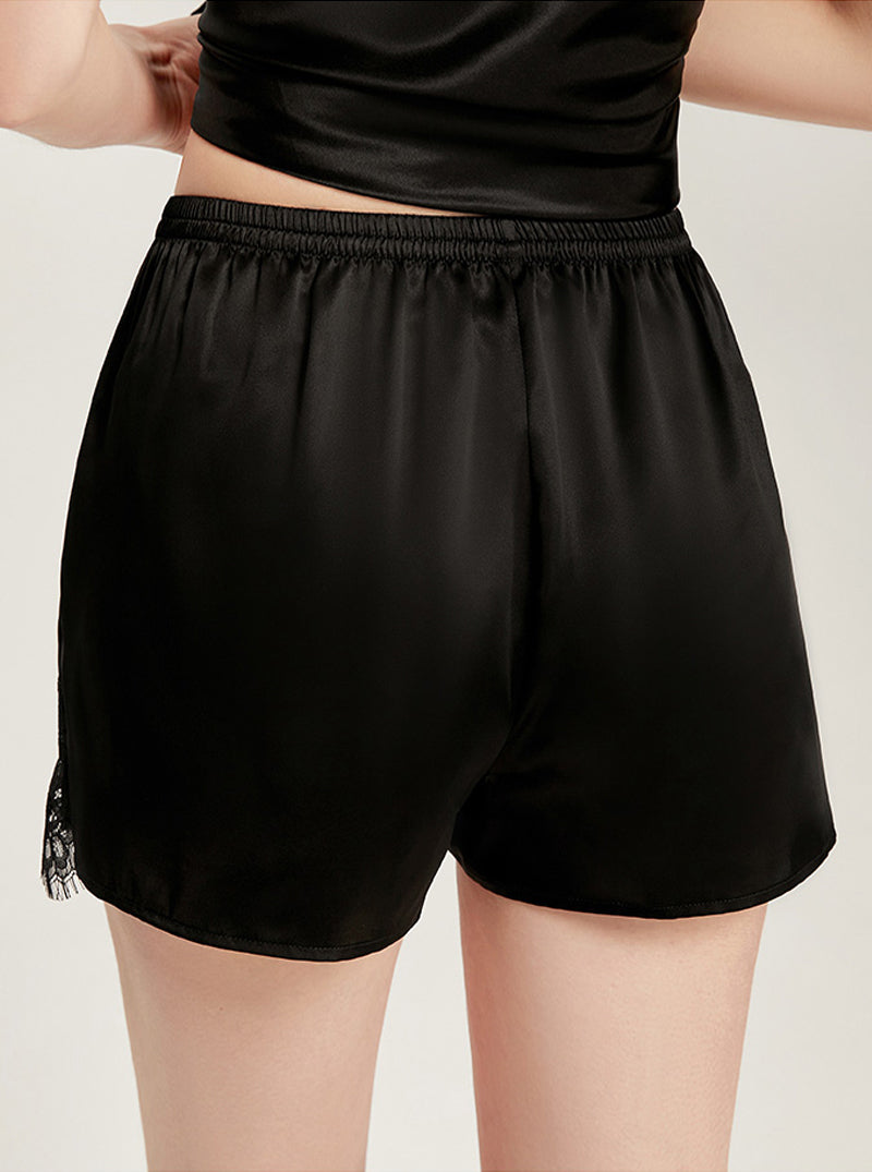 Silk Bottoming Safety Pants Ladies Summer Boxer Mulberry Silk Lace Home Pajama Pants
