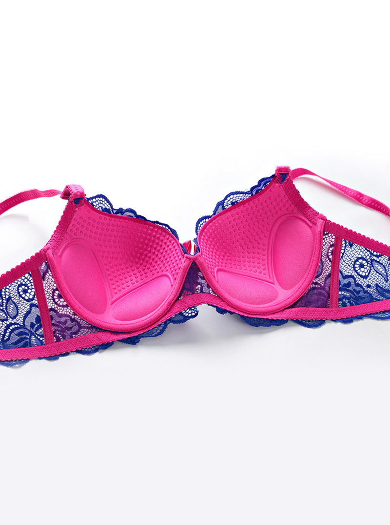 Sexy Lace Thin Breathable Push-Up Good Shaping Wrap Three-Breasted Nylon Versatile Bra