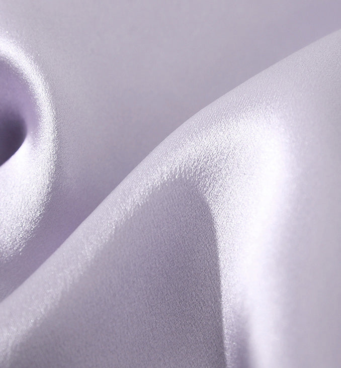 Summer Female Silk Sexy Elegant Fold Design V Collar Splicing Irregular A-Line Big Hem Slim Sling Nightdress