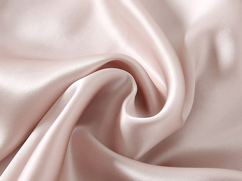 Female Summer Silk Sexy Romance V Collar Elasticity Back Design Loose Hem Sling Short Nightdress