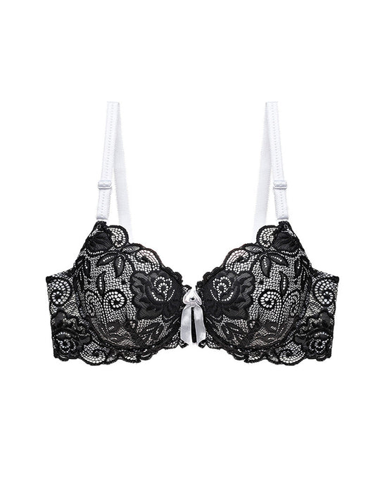 Sexy Lace Thin Breathable Push-Up Good Shaping Wrap Three-Breasted Nylon Versatile Bra