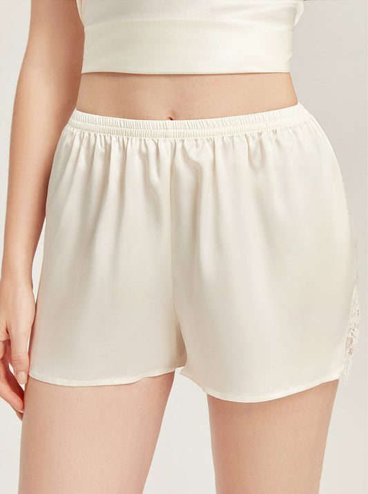 Silk Bottoming Safety Pants Ladies Summer Boxer Mulberry Silk Lace Home Pajama Pants